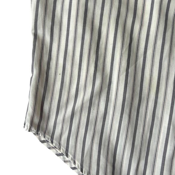 Victoria Jones Petite Striped Button-Down Shirt - Picture 7 of 9